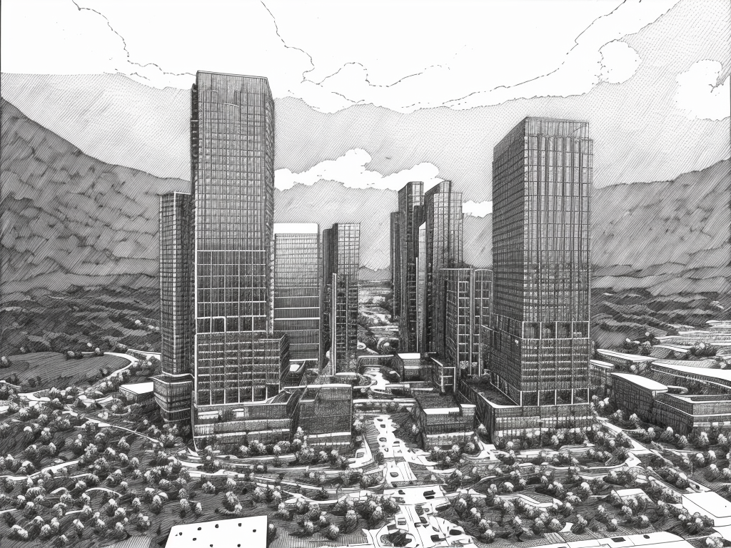 05733-2486627266-masterpiece, best quality,_from above,aerial view,BondyStudio,monochrome, greyscale,Dotted line,line shadow,traditional media,_(.png